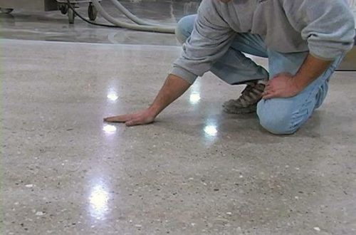 Как зачистить и отполировать бетонные полы?